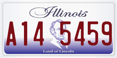 IL license plate A145459