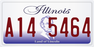 IL license plate A145464