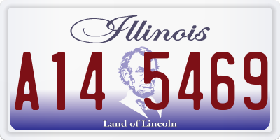 IL license plate A145469
