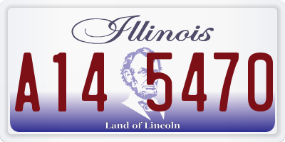 IL license plate A145470