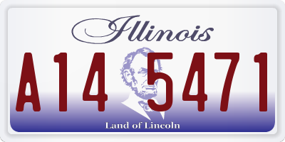 IL license plate A145471