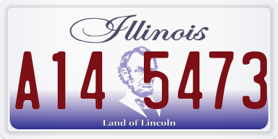 IL license plate A145473