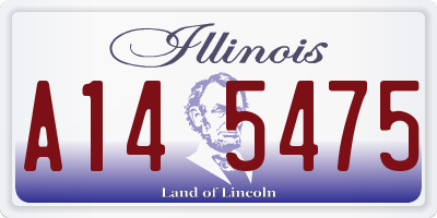 IL license plate A145475