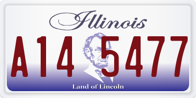 IL license plate A145477