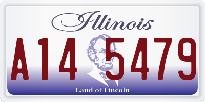 IL license plate A145479
