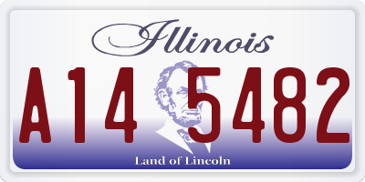 IL license plate A145482