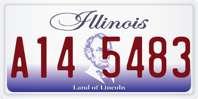 IL license plate A145483