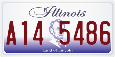 IL license plate A145486