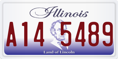 IL license plate A145489