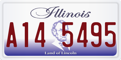 IL license plate A145495
