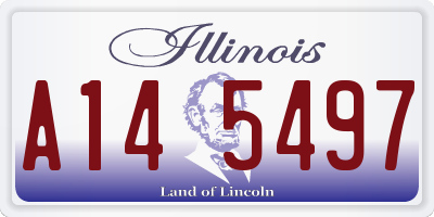 IL license plate A145497