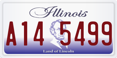 IL license plate A145499