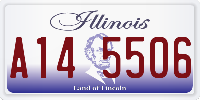 IL license plate A145506