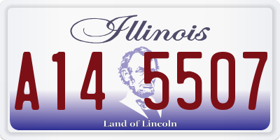 IL license plate A145507