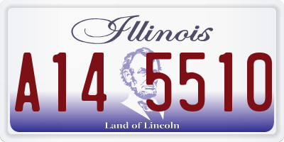 IL license plate A145510