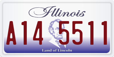 IL license plate A145511