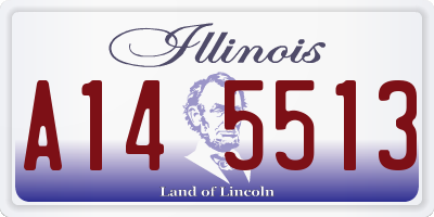 IL license plate A145513