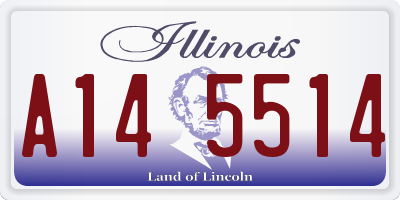 IL license plate A145514