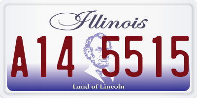 IL license plate A145515