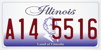 IL license plate A145516