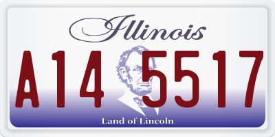 IL license plate A145517