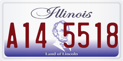 IL license plate A145518