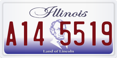 IL license plate A145519