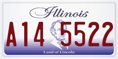 IL license plate A145522