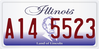 IL license plate A145523