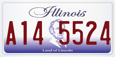 IL license plate A145524