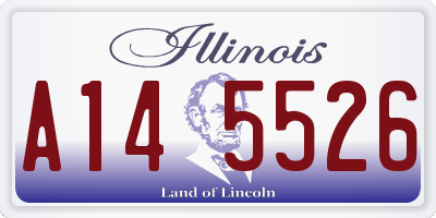 IL license plate A145526