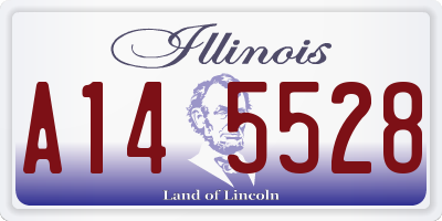 IL license plate A145528