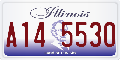 IL license plate A145530