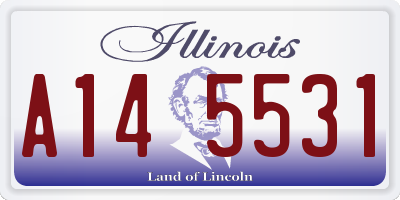 IL license plate A145531