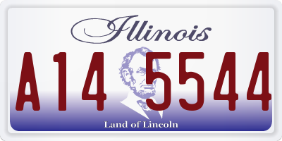 IL license plate A145544