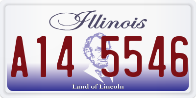 IL license plate A145546