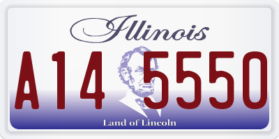 IL license plate A145550