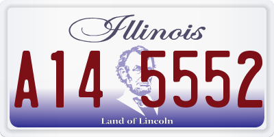 IL license plate A145552