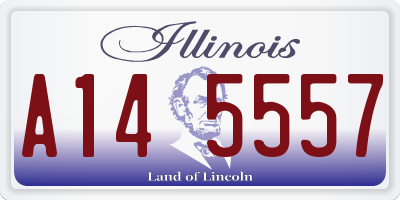 IL license plate A145557
