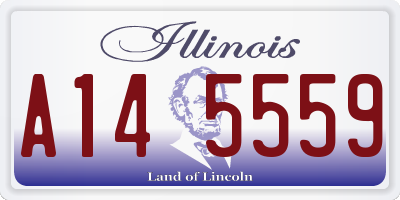 IL license plate A145559