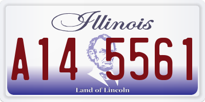 IL license plate A145561