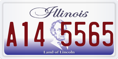 IL license plate A145565