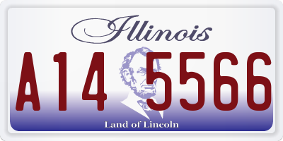 IL license plate A145566