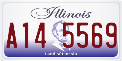 IL license plate A145569