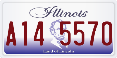 IL license plate A145570