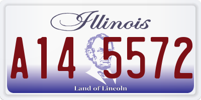 IL license plate A145572