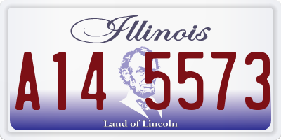 IL license plate A145573