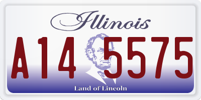 IL license plate A145575
