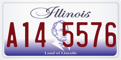 IL license plate A145576