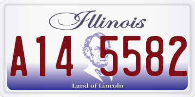 IL license plate A145582